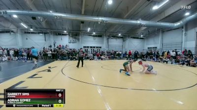 132 lbs Cons. Round 3 - Garrett Sims, Poudre vs Adrian Gomez, Pueblo County