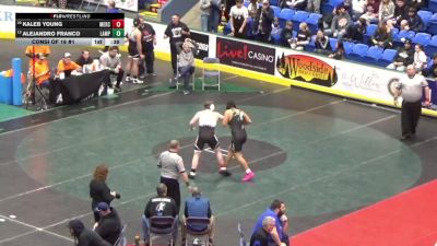 212 lbs Consi Of 16 #1 - Kaleb Young, Mercer vs Alejandro Franco, Lampeter-Strasburg