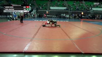 5A 175 lbs Quarterfinal - Aiden Hurd, A P Brewer High School vs Joel Gaston, Lincoln