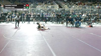 125 lbs Quarterfinal - Savanna Porter, St. John Neumann vs Arianna Ruiz, Mater Lakes Academy