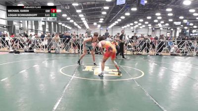 132 lbs Rr Rnd 1 - Michael Queen, Central Maryland Wrestling - HSB vs Logan Schwarzkopf, Elite Athletic Club - HSB