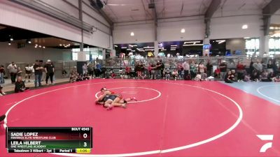 105 lbs Quarterfinal - Sadie Lopez, Maverick Elite Wrestling Club vs Leila Hilbert, ONE Wrestling Academy