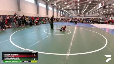 50 lbs Semifinal - Ruben Trevino, MAAC Wrestling vs Zoe Barnhardt, Takedown-City Wrestling