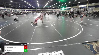 146 lbs Semifinal - Hector Sandoval, Team So-Cal WC vs Emiliano Toro, W.a.r Wc