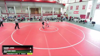 149 lbs Semifinal - Daniel Uribe, Wabash vs Brayden Deem, UIndy