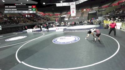 120 lbs Cons. Quarters - Ava Jamison, Rodriguez High School Wrestling vs Saniya Sohal, Los Bandidos Wrestling Club