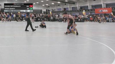 120 lbs Cons. Quarters - Kohen Dietzenbach, DC Elite vs Riker Dewitt, Sebolt Wrestling Academy