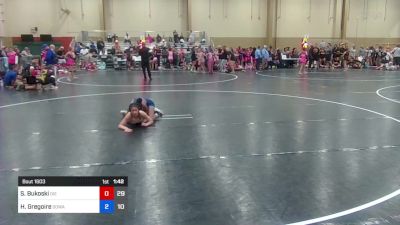 105 lbs Rr Rnd 3 - Sora Mae Bukoski, Die Hard Wrestling vs Hananeel Gregoire, SOWA