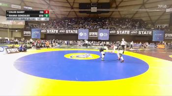 Girls 3A 140 lbs Cons. Semi - Rianna Gonzales, Mount Vernon (Girls) vs Chloe Gandy, Ferndale (Girls)