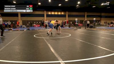 285 lbs C Of 8 #1 - Tristan Kemp, California Baptist University vs Mason Cover, Cal State Bakersfield