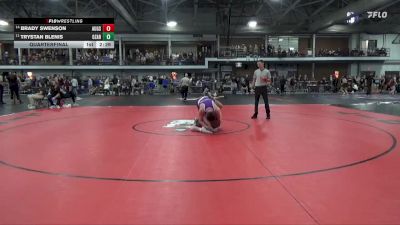 157 Silver Quarterfinal - Brady Swenson, Augsburg vs Trystan Blenis, University Of The Ozarks