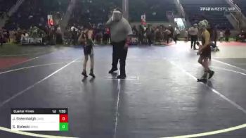 62 lbs Quarterfinal - Jantz Greenhalgh, Carbon WC vs Skyler Bialecki, Granite WC