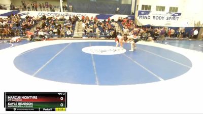 141 lbs Champ. Round 2 - Kayle Bearson, North Central College vs Marcus McIntyre, UW-LaCrosse