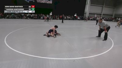 132 lbs Cons. Sub-rd Of 16 - Dawson Hawthorne, Illinois vs John David Shattuck, Alabama Takedown Academy