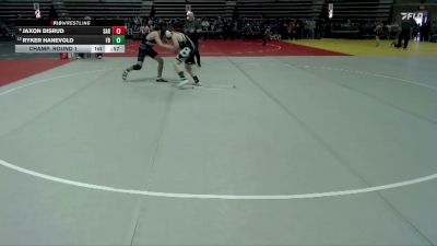 140 lbs Champ. Round 1 - Jaxon Disrud, Sartell vs Ryker Hanevold, Fosston-Bagley Brawlers