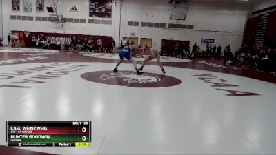 133 lbs Cons. Round 3 - Hunter Goodwin, Luther vs Cael Weinzweig, UW - La Crosse