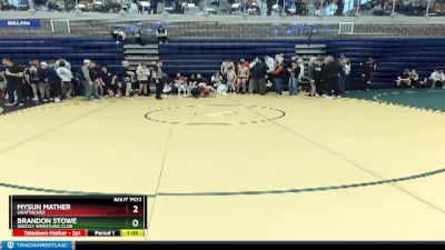 160 lbs Semifinal - Mysun Mather, Unattached vs Brandon Stowe, Grizzly Wrestling Club