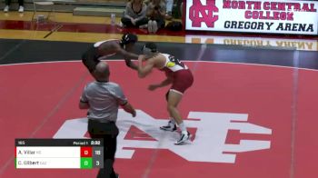 165 lbs Alex Villar, North Central vs Christian Gilbert, Carthage College