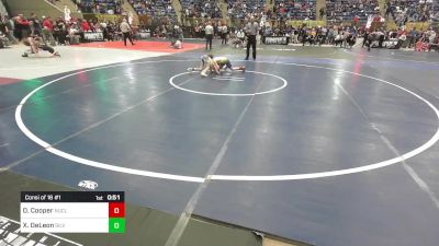 70 lbs Consi Of 16 #1 - Oscar Cooper, Nucla vs Xzaviar DeLeon, Silverbacks