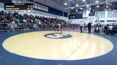 120 lbs Cons. Round 3 - Genesis Chavez, Citrus Valley vs Irini Poka, San Clemente