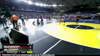 53 lbs Champ. Round 2 - Declan Broncheau, Lionheart Wrestling Club vs Abel Cyganowski, Shelton Wrestling Club