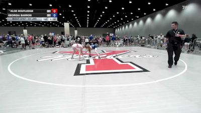 81 lbs Champ. Round 3 - Kloe Routledge, Husky Wrestling Club vs Georgia Barron, Spartan Mat Club