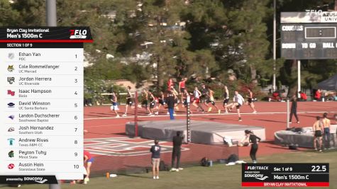 Men's 1500m Open C, Prelims 1