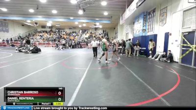 145 lbs Cons. Round 2 - Christian Barroso, Segerstrom vs Daniel Renteria, South Hills