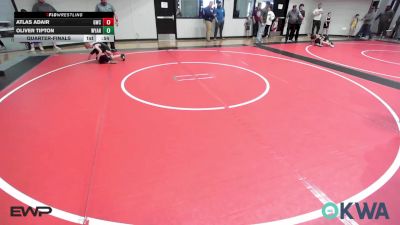 49 lbs Quarterfinal - Atlas Adair, Gravette Wrestling Club vs Oliver Tipton, Wyandotte Youth Wrestling