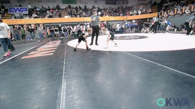 49 lbs Round Of 16 - Steel Fife, Tecumseh Youth Wrestling vs Cash Foust, Tuttle Wrestling