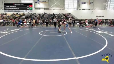 101 lbs Champ. Round 2 - Colton Riordan, B2 Wrestling Club vs Liam Matson, Club Not Listed