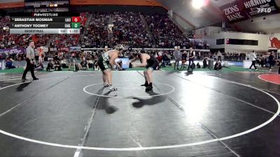 6A 285 lbs Semifinal - Anthony Toomey, Eagle vs Sebastian Mosman, Lake City