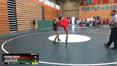 157 lbs Cons. Semi - Giovanni Ruiz, Bakersfield College vs Luciano Esoldo, Victor Valley College