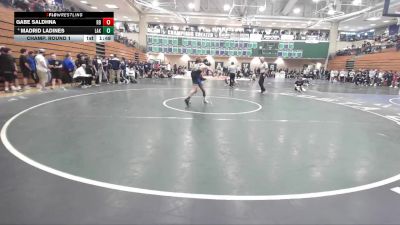 113 lbs Champ. Round 1 - Gabe Saldhna, Rancho Bernardo vs Madrid Ladines, Lakeside