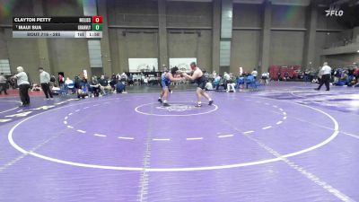 285 lbs Champ. Round 2 - Maui Sua, Grain Valley vs Clayton Petty, Melissa