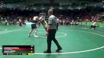 285 lbs Champ. Round 1 - Jackson Goodall, Lawrenceburg vs Perris Green, Warren Central.