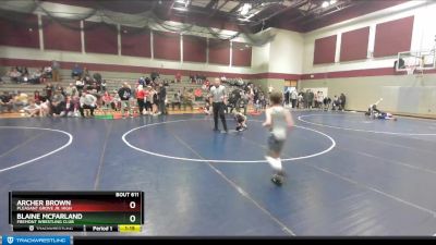 80 lbs Champ. Round 1 - Blaine Mcfarland, Fremont Wrestling Club vs Archer Brown, Pleasant Grove Jr. High