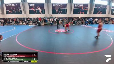 100 lbs Round 2 - Remy Segovia, El Paso Enforcers Wrestling Club vs Kaleb Rivera, El Paso Supers Wrestling Club