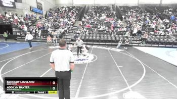 4A 100 lbs Quarterfinal - Addilyn Baxter, Mountain Crest vs Kennedy Loveland, Bear River