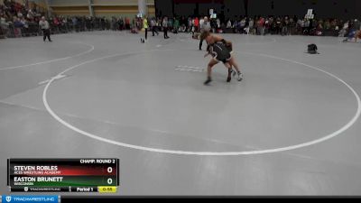 119 lbs Champ. Round 2 - Steven Robles, Aces Wrestling Academy vs Easton Brunett, Wisconsin