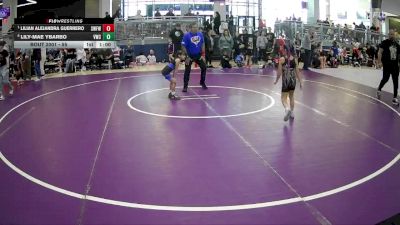 55 lbs Quarterfinal - Lilian Alejandra Guerrero, Silverback Wrestling Fort Worth vs Lily-Mae Ybarbo, Vici Wrestling Club