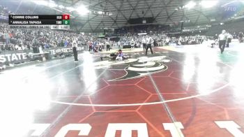 Girls 3A 190 lbs Semifinal - Annalisa Tapasa, Timberline (Girls) vs Corrie Collins, Highline (Girls)