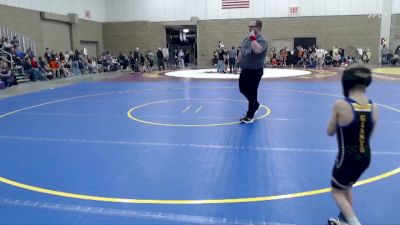45 lbs Semis (4 Team) - Levi Greeley, LSH (LeSueur/Henderson) vs Wyatt Streich, United