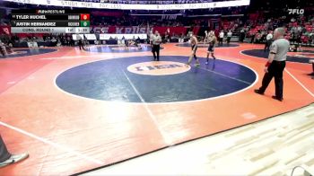 1A 132 lbs Cons. Round 1 - Justin Hernandez, Chicago (Rickover Naval Academy) vs Tyler Huchel, Fithian (Oakwood)