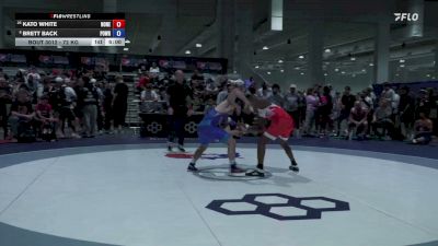 72 kg Champ. Rd Of 32 - Kato White, None vs Brett Back, Position Wrestling
