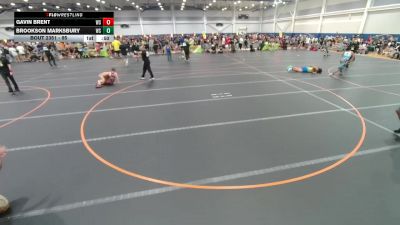 95 lbs Cons. Semi - Brookson Marksbury, Unattached vs Gavin Brent, Unattached