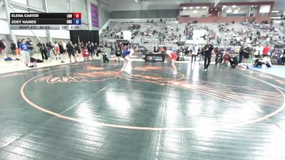 65 kg Cons. Rd Of 32 - Elena Carter, Legacy Dragons Wrestling vs Zoey Haines, Eagle Wrestling Club