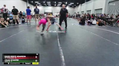 78 lbs Finals (2 Team) - Colin Schafer, Level Up vs David Reece Adamson, MF Purge Elite