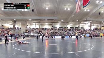 AA 126 lbs Quarterfinal - Colt Maughon, Cleveland High School vs Jacob Laws, Hardin Valley Academy