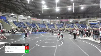 80 lbs Semifinal - Kealey Hathaway, Nebraska Titans vs Alessandra Tovar, Victory WC